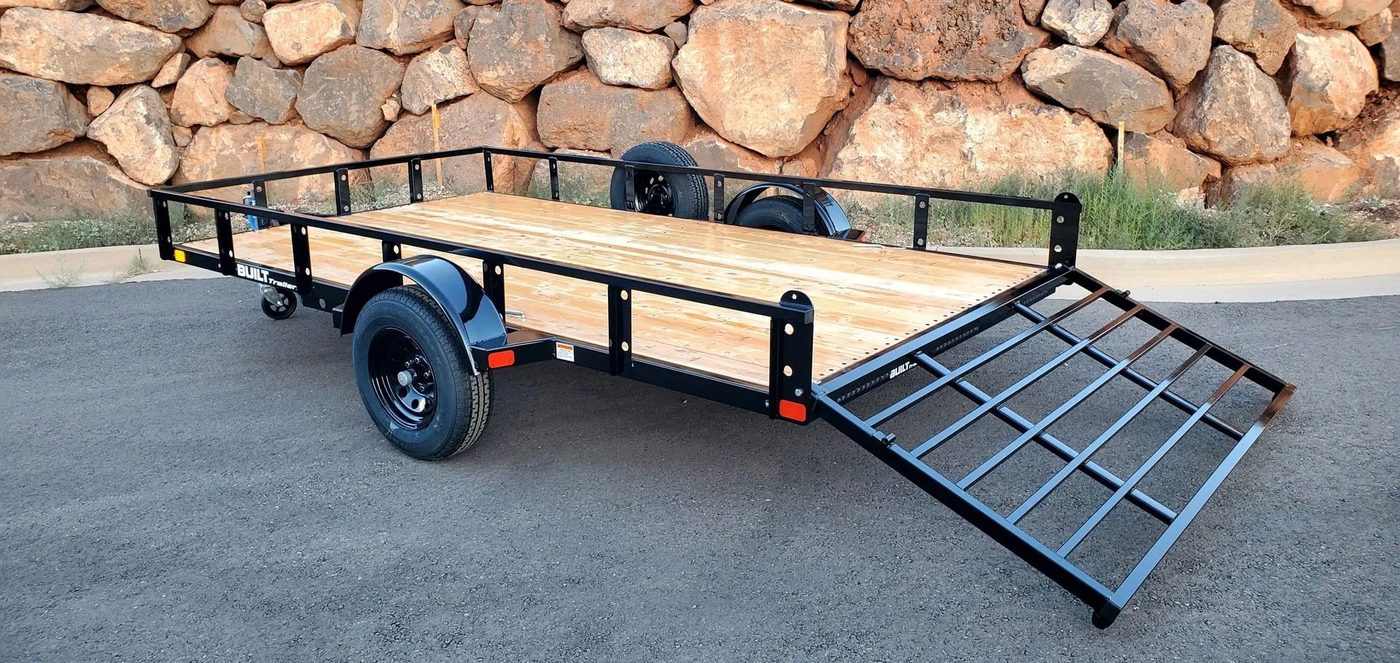 14 foot single axle side by side trailer SBS14S