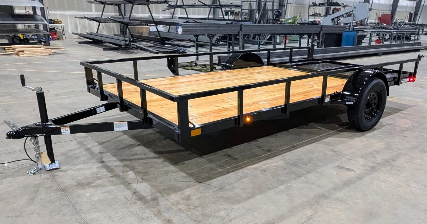 10 foot single axle side by side trailer SBS10S
